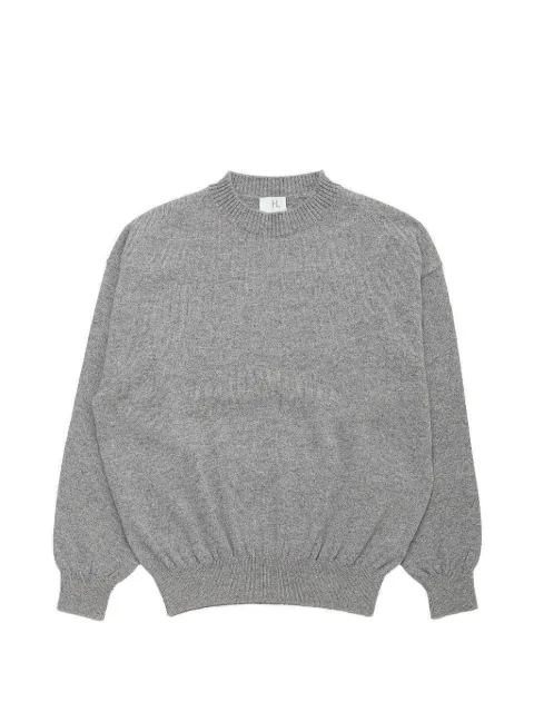 HERILL ribbed-trim cashmere sweater Grey 26080HL800011