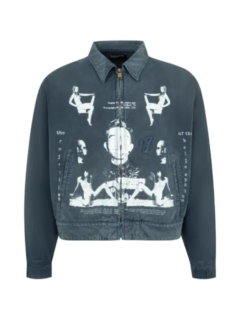 Enfants Riches Déprimés graphic-print jacket Blue 030599