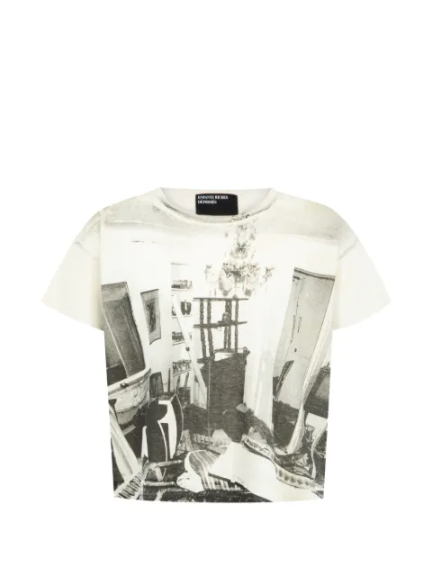 Enfants Riches Déprimés Destroyed Apartment T-shirt White 010936
