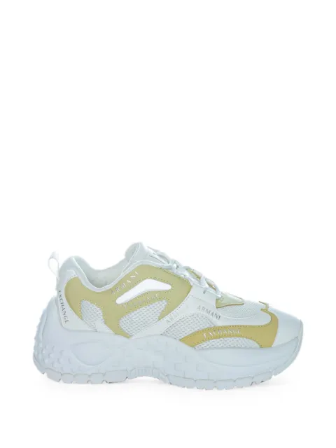 Armani Exchange panelled mesh-insert sneakers White XDX120XV708