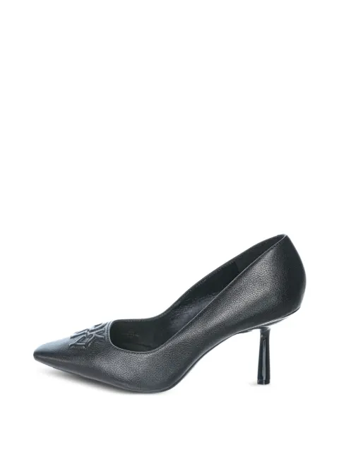 DKNY Nella logo-embossed heeled pumps Black K3588715BLK
