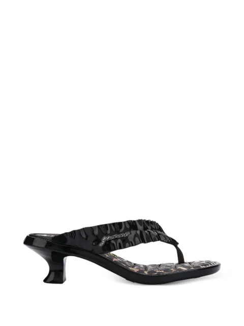 Melissa ruffled thong sandals Black 38154