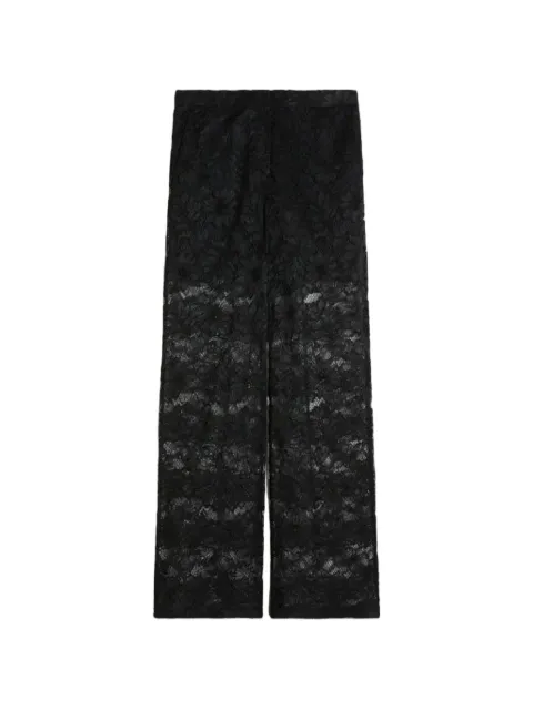 Sportmax floral-lace palazzo pants Black 2781016206