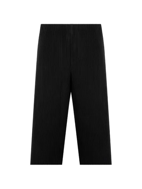 Issey Miyake pleated-design trousers Black HP66JF054