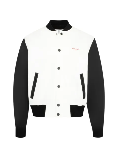 Givenchy Photographic Negative-print bomber jacket White BM01JP6Y4L