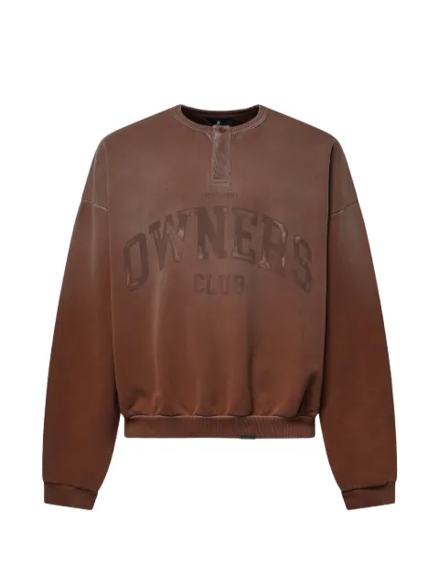Represent Owners Club logo-print sweater Brown OCM10009616