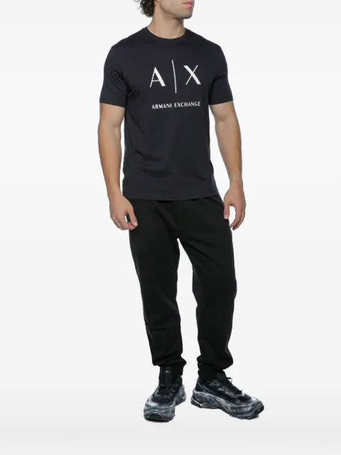 Armani Exchange logo-print T-shirt Black XM002683AF1035UB101