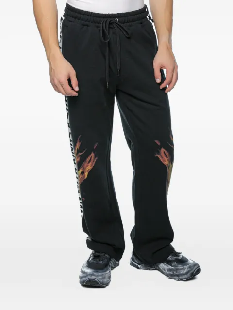 Ksubi Kings Synthesis flame-print track pants Grey MSP26PA010