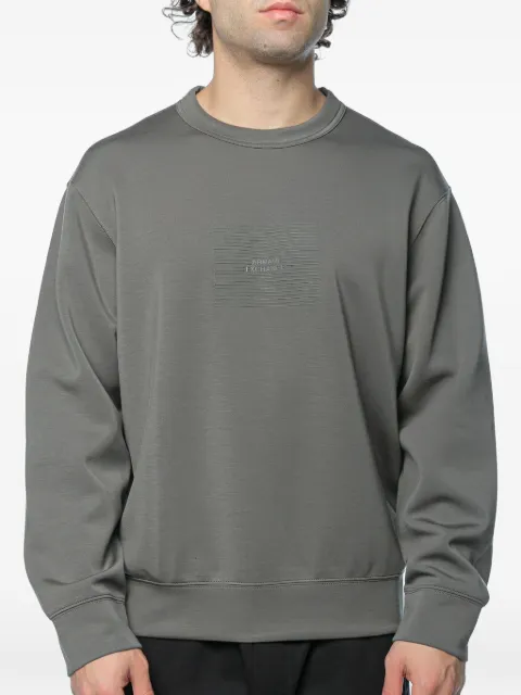 Armani Exchange logo-print sweatshirt Grey XM002395AF1993U8144
