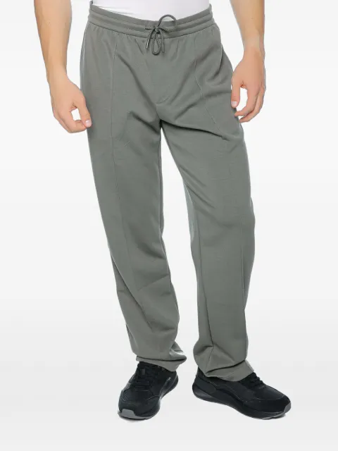 Armani Exchange drawstring pintuck-detail track pants Grey XM002397AF1993