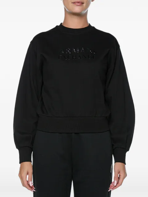 Armani Exchange logo-embossed sweatshirt Black XW000747AF1611UC001