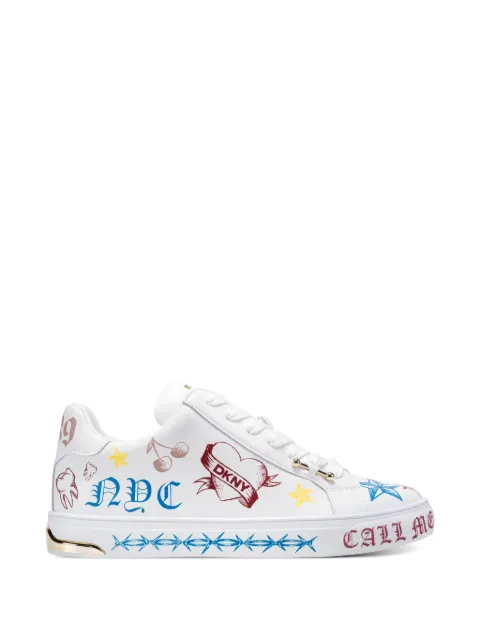 DKNY Abeni Tattoo lace-up sneakers White K1623262WHT