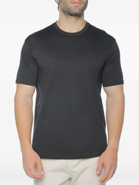 Armani Exchange logo-embroidered T-shirt Black XM002467AF1035UC001