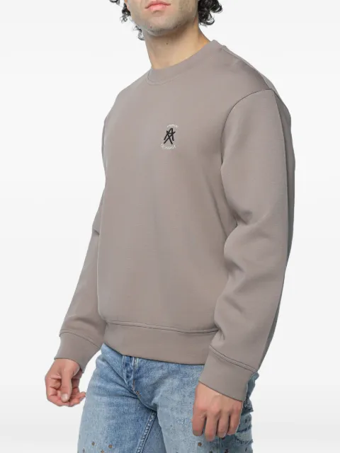 Armani Exchange logo-embroidered sweatshirt Neutrals XM001777AF1081U6107