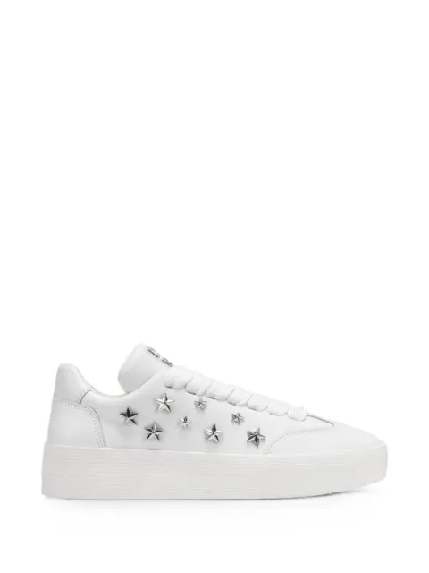 DKNY Glynda star-studded lace-up sneakers White K1624481WHT