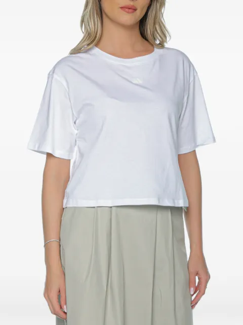 Armani Exchange logo-embroidered T-shirt White XW001836AF1035U0002
