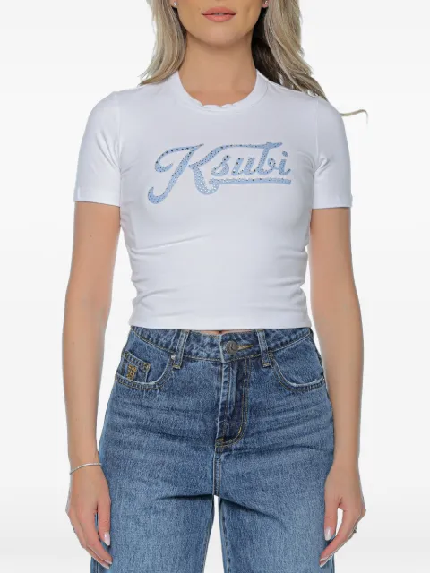 Ksubi Bling logo-print T-shirt White WSP26TE016