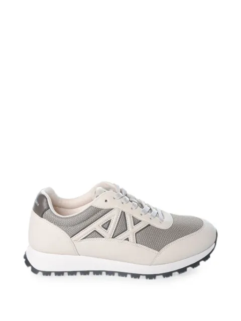 Armani Exchange logo-patch panelled sneakers Neutrals XM001960AF1938MZ755