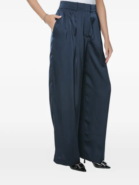 Michael Kors satin wide-leg trousers Blue MT530VRAYJ409