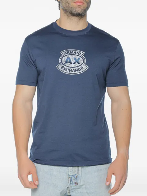 Armani Exchange logo-print T-shirt Blue XM002776AF1035UB096