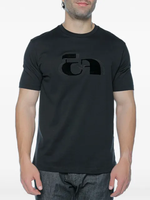 Emporio Armani logo-patch T-shirt Black EM004760AF1479FC014