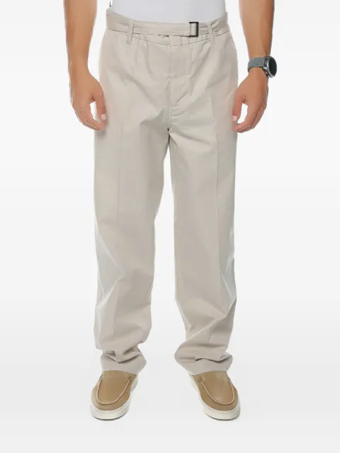Emporio Armani belted straight-leg trousers Neutrals EM003801AF1380U1156