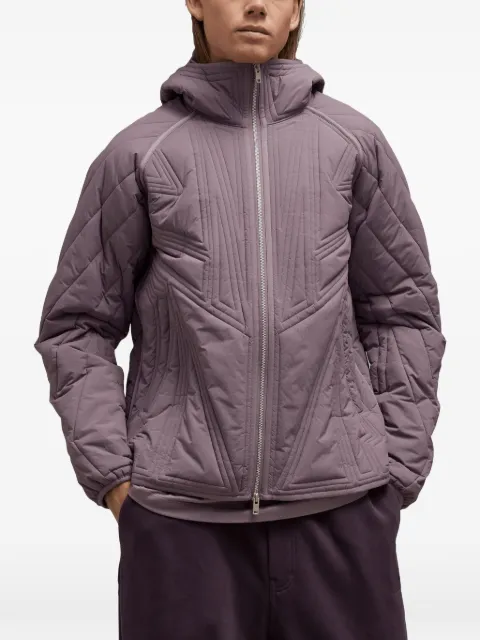 Y-3 quilted hooded jacket Purple IP7937