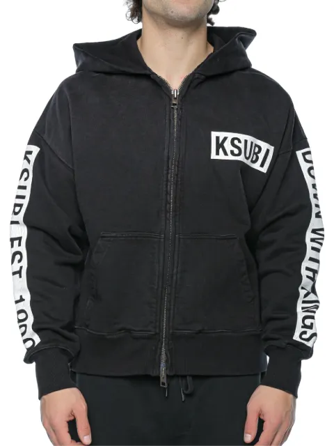 Ksubi Kings Halen zip-up hoodie Grey MSP26FL003