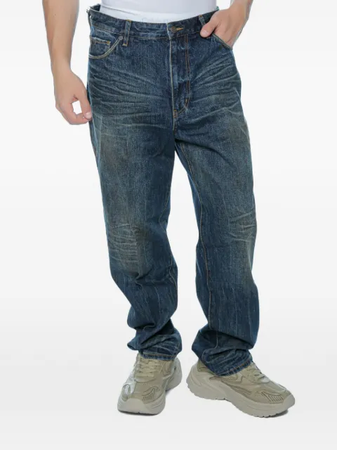 Emporio Armani J22 whiskered faded jeans Blue EM005656AF2520