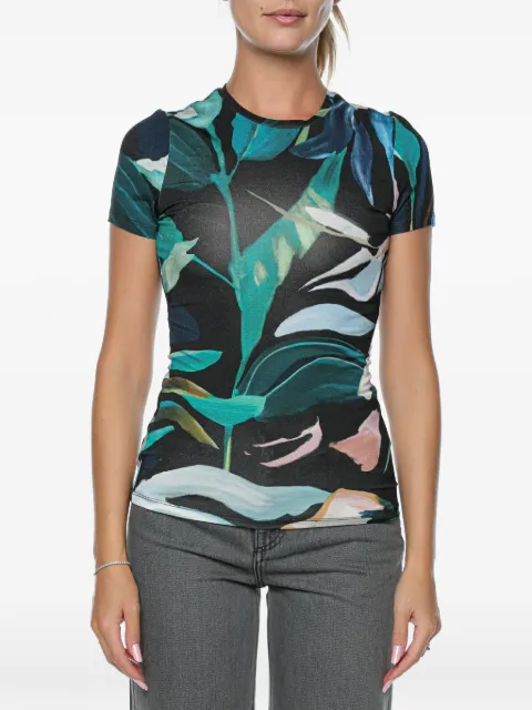 Ted Baker Haiiley floral-print T-shirt Black 280394