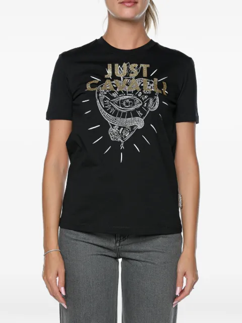 Just Cavalli Heart Tatoo T-shirt Black 79PAHE04CJ110899