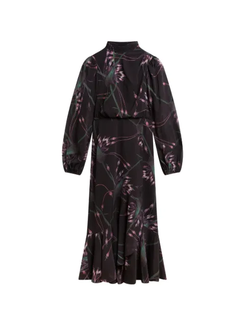 Ted Baker Tillas tie-neck midi dress Black 278574