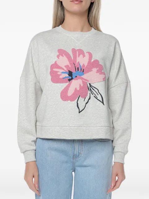 Ted Baker Vienaa floral-patch sweatshirt Grey 280072