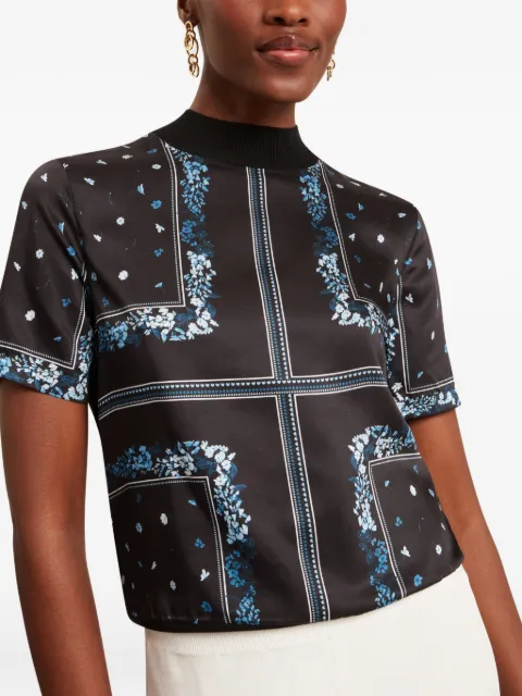 Ted Baker Almaaz floral-print T-shirt Black 281471BLACK