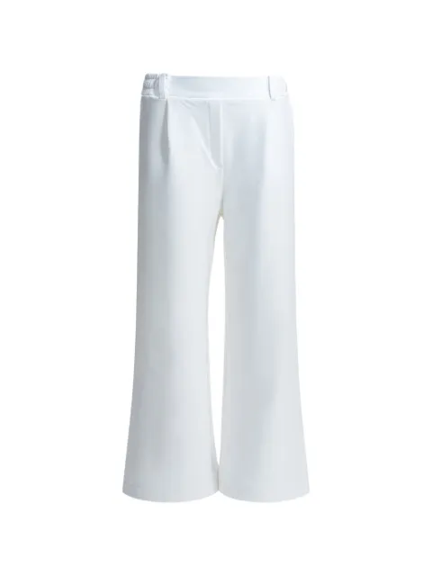 OWN pleated flared-leg trousers White LPK206105OFFWHITE