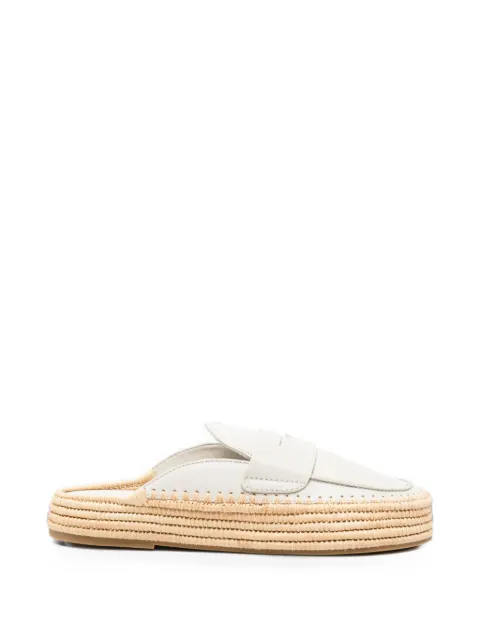 Paloma Barceló Belinda leather mules Neutrals 2601