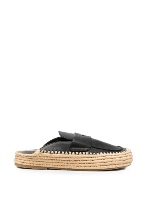Paloma Barceló Belinda leather mules Black 2601
