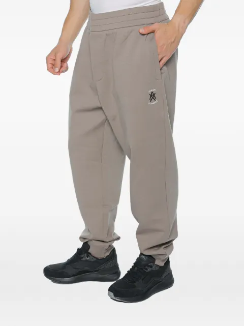 Armani Exchange logo-print elasticated-waist track pants Grey XM001778AF10818