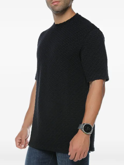 Emporio Armani textured short-sleeve T-shirt Black EM002707AF1766FC024