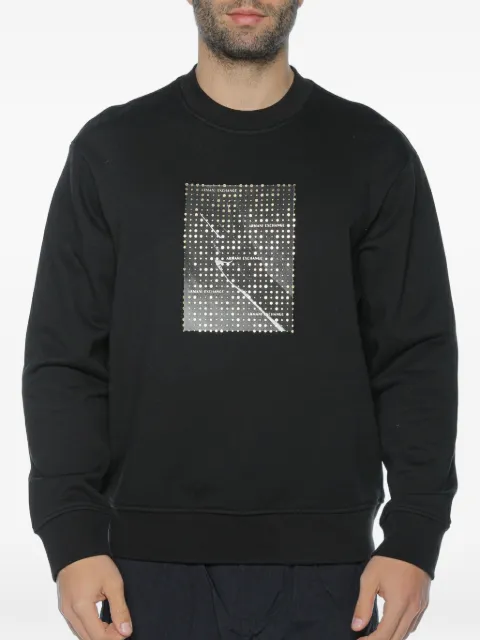 Armani Exchange logo-print sweatshirt Black XM002226AF1083UC001