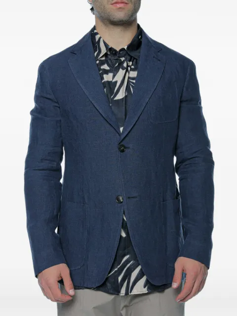 Emporio Armani single-breasted blazer Blue EM000070TE1041