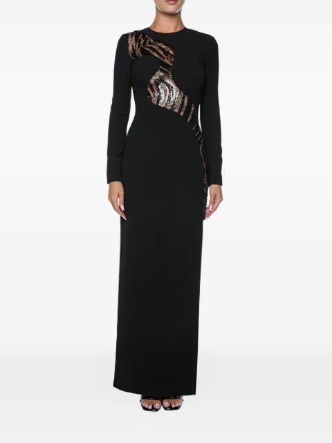 Just Cavalli sequin-embellished maxi dress Black 79PAO919N0587