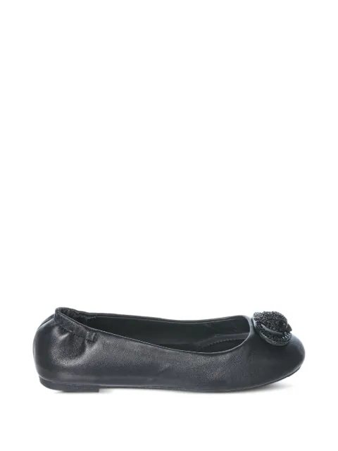 Kurt Geiger London Chelsea eagle-plaque ballet flats Black 5000600109