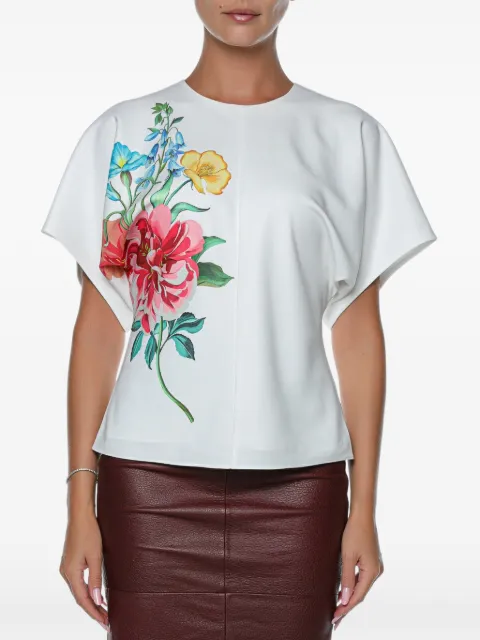 Ted Baker Lahnaa floral-print blouse White 280560WHITE
