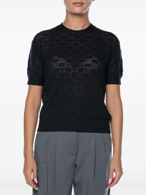 Ted Baker Emeta basket-weave sweater Blue 281465NAVY
