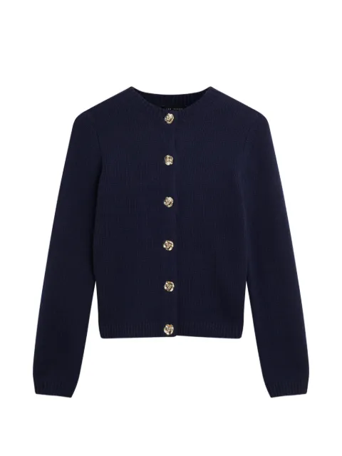 Ted Baker Jaycey rose-button cardigan Blue 278645
