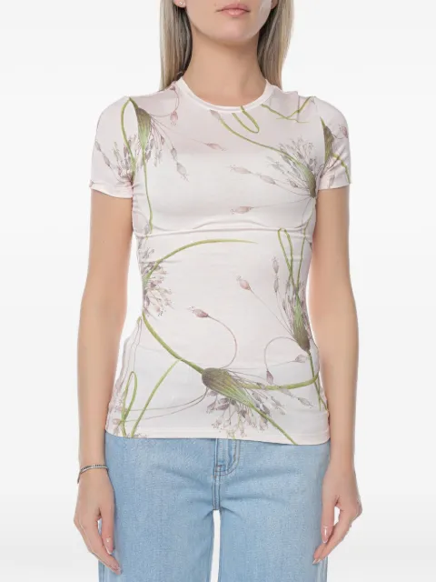 Ted Baker floral-print T-shirt Pink 277550PINK