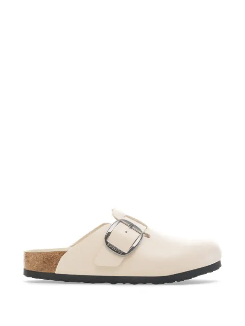 Birkenstock Boston buckle-fastening flat mules White 1030900