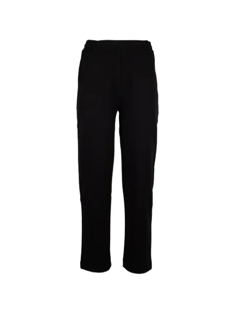 OWN elasticated-waistband straight-leg trousers Black LKP207000