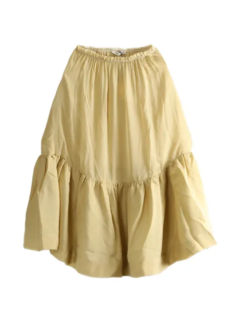 Paloma Wool Lamin ruffled tiered midi skirt Yellow WO2204620